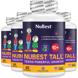 NuBest Tall 10+ Growth Support for Ages 10+ & Teens, 60 Capsules