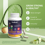 NuBest Tall 10+ Growth Support for Ages 10+ & Teens, 60 Capsules
